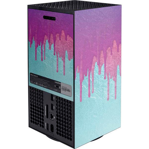 Paint Splatter Purple Xbox Series X Console Skin
