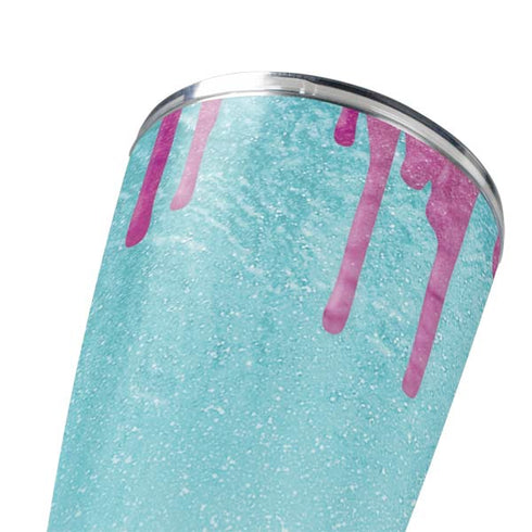 Paint Splatter Purple Yeti 20oz Tumbler Skin