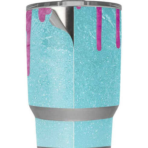 Paint Splatter Purple Yeti 20oz Tumbler Skin