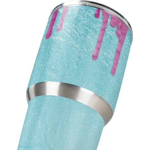 Paint Splatter Purple Yeti 30oz Rambler Tumbler Skin
