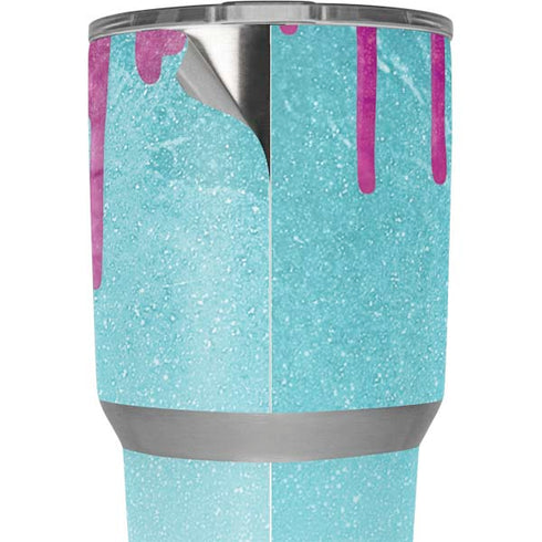 Paint Splatter Purple Yeti 30oz Rambler Tumbler Skin