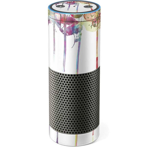 Painted Flowers Amazon Echo Skin