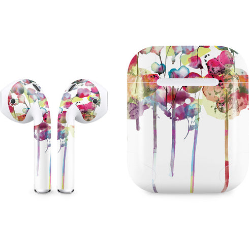Painted Flowers Apple AirPods 2 Skin