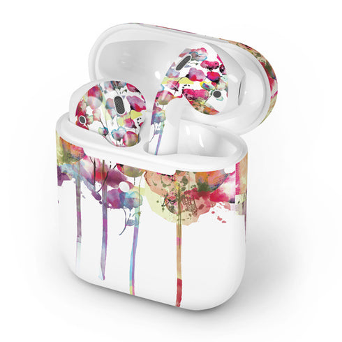 Painted Flowers Apple AirPods 2 Skin