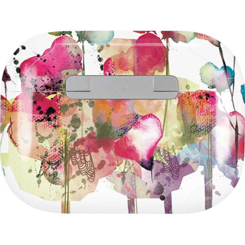 Painted Flowers Apple AirPods Pro Skin