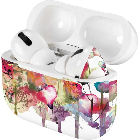 Painted Flowers Apple AirPods Pro Skin