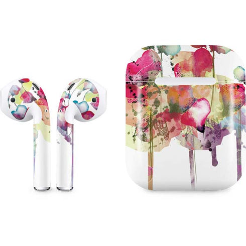 Painted Flowers Apple AirPods Skin