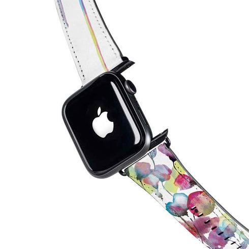 Painted Flowers Apple Watch Band 38-40mm