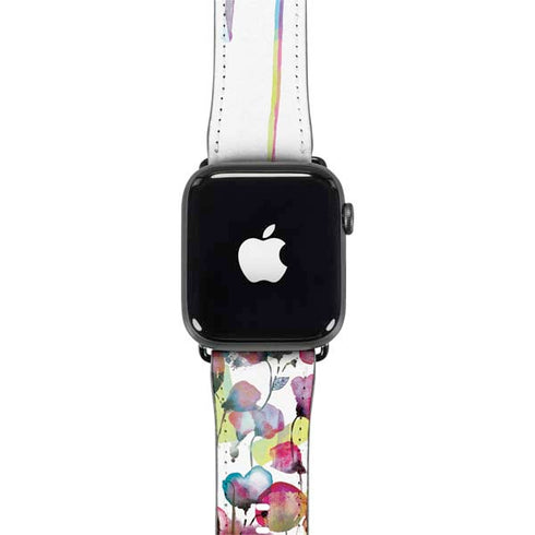 Painted Flowers Apple Watch Band 42-44mm