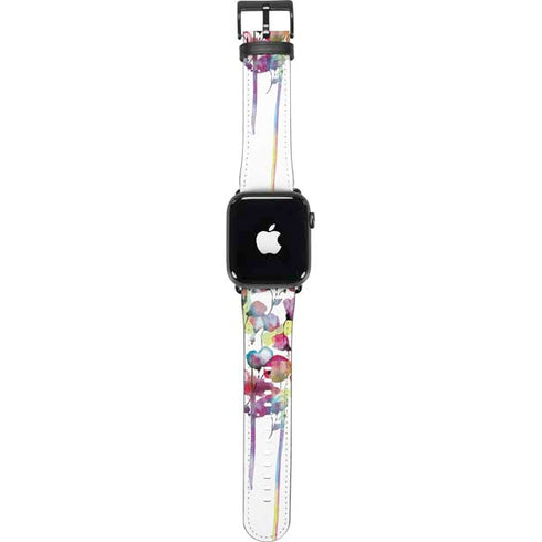 Painted Flowers Apple Watch Band 42-44mm