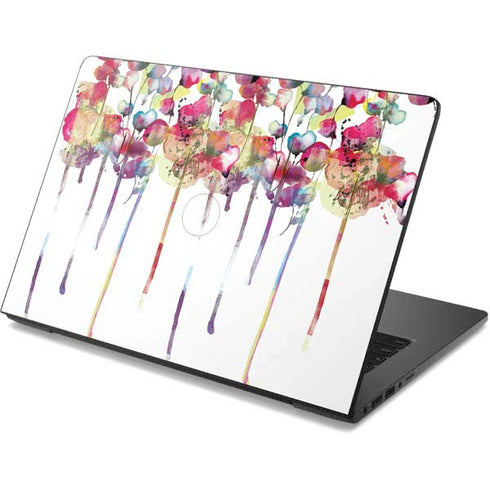 Painted Flowers Dell Chromebook Skin