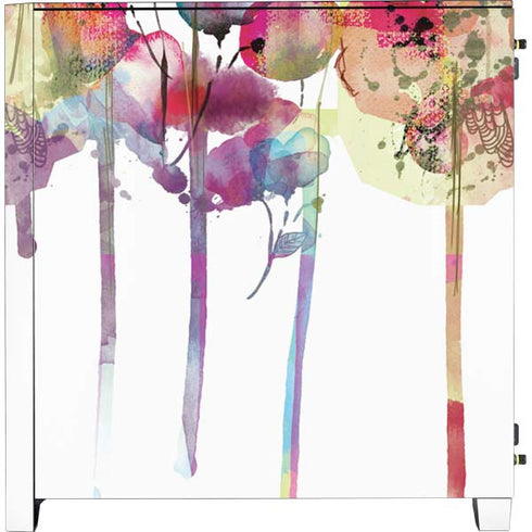 Painted Flowers Corsair 4000D Tempered Glass Mid-Tower ATX Case Skin