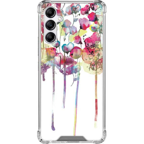 Painted Flowers Galaxy A14 5G Clear Case