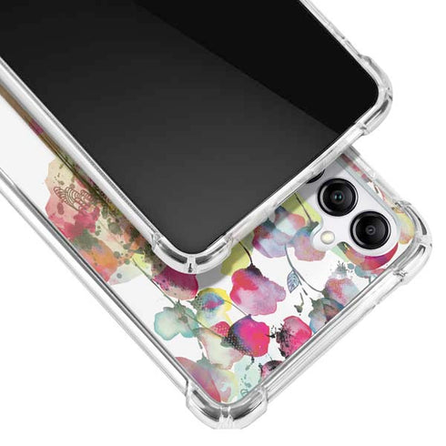 Painted Flowers Galaxy A14 5G Clear Case