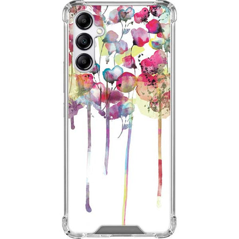 Painted Flowers Galaxy A15 5G Clear Case