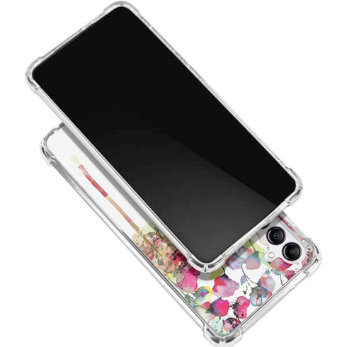 Painted Flowers Galaxy A15 5G Clear Case