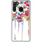 Painted Flowers Galaxy A21 Clear Case