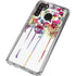 Painted Flowers Galaxy A21 Clear Case
