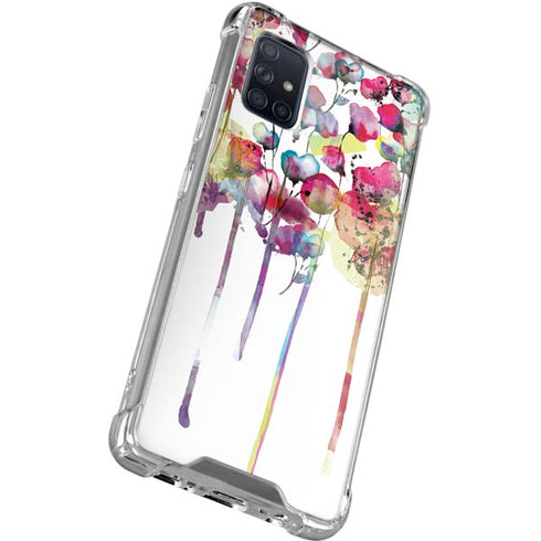 Painted Flowers Galaxy A51 5G Clear Case