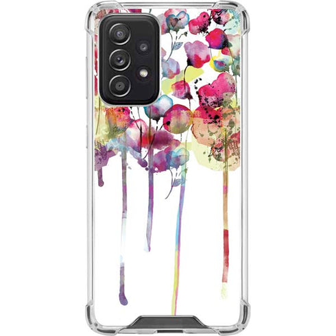Painted Flowers Galaxy A52 5G Clear Case
