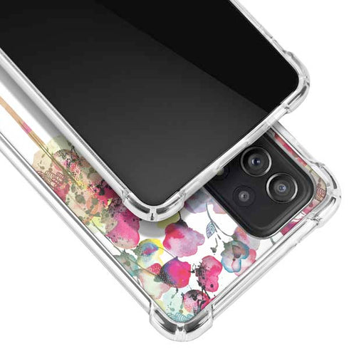 Painted Flowers Galaxy A52 5G Clear Case