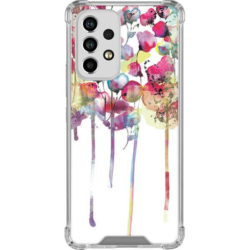 Painted Flowers Galaxy A53 5G Clear Case