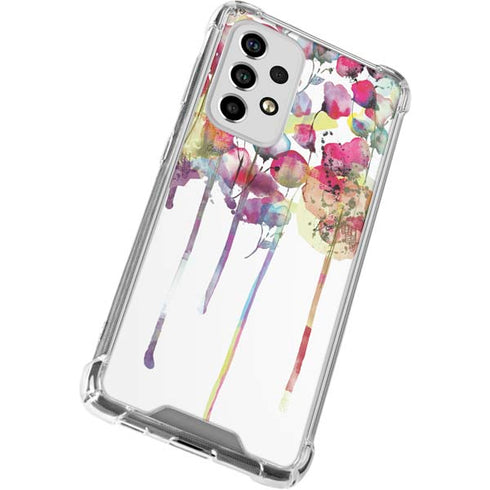 Painted Flowers Galaxy A53 5G Clear Case