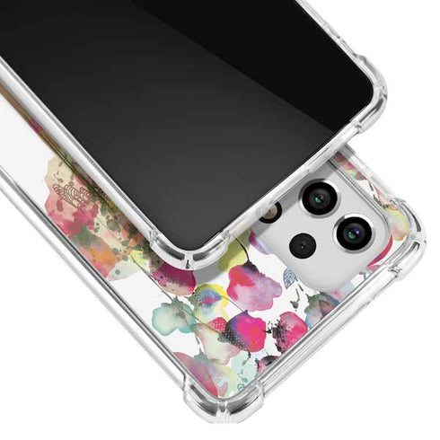 Painted Flowers Galaxy A53 5G Clear Case