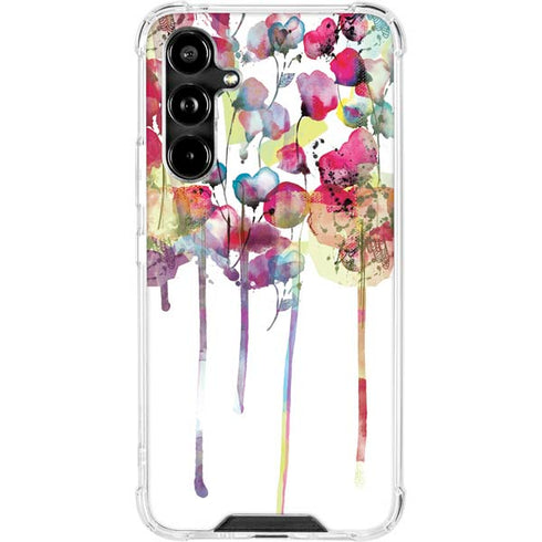 Painted Flowers Galaxy A54 5G Clear Case