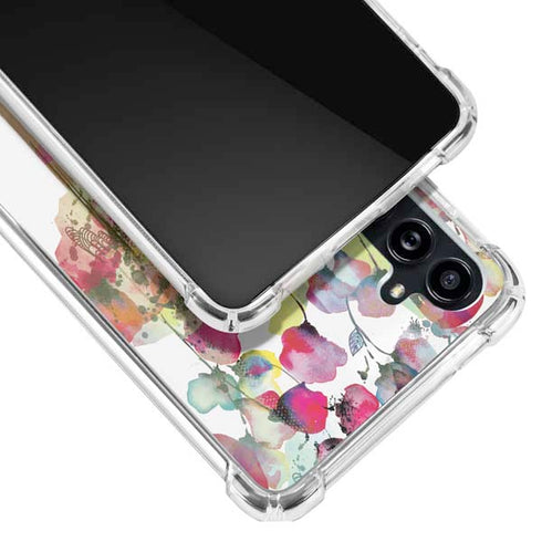 Painted Flowers Galaxy A54 5G Clear Case