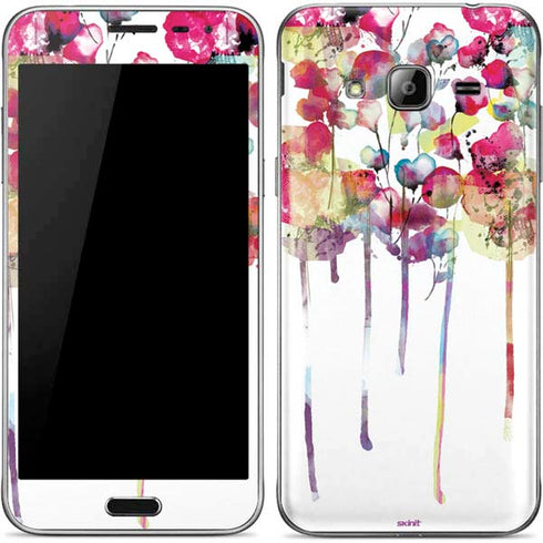 Painted Flowers Galaxy J3 Skin