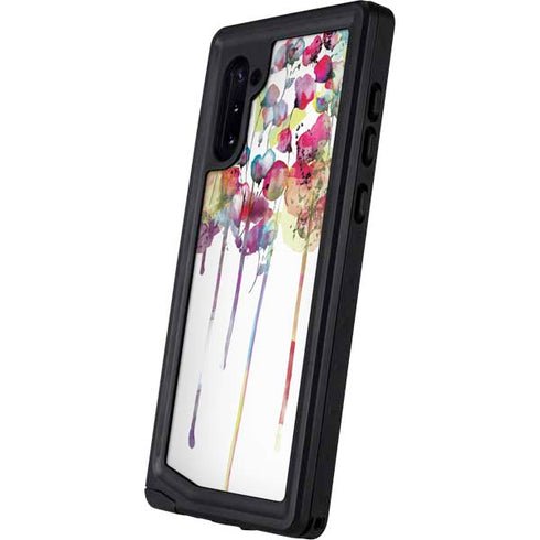Painted Flowers Galaxy Note 10 Waterproof Case