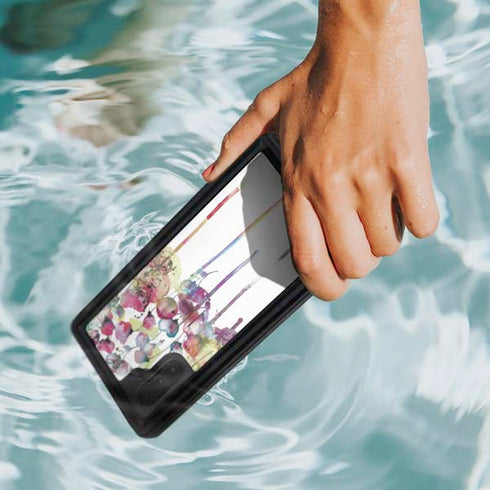 Painted Flowers Galaxy Note 10 Waterproof Case