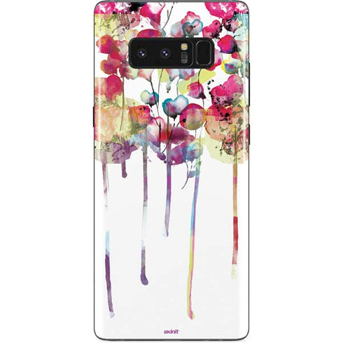 Painted Flowers Galaxy Note 8 Skin