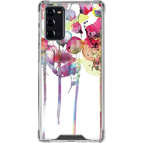 Painted Flowers Galaxy Note20 5G Clear Case