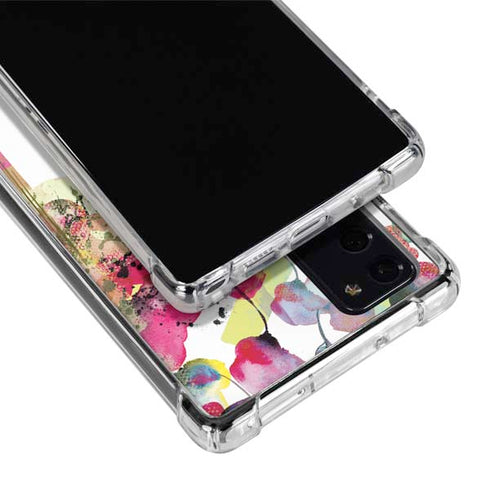 Painted Flowers Galaxy Note20 5G Clear Case