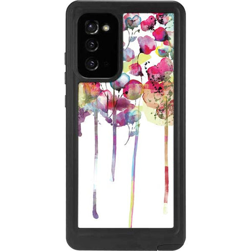 Painted Flowers Galaxy Note20 5G Waterproof Case