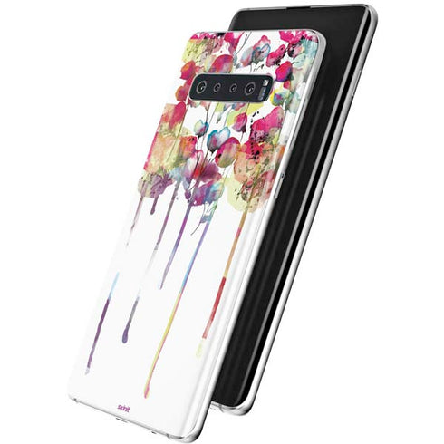 Painted Flowers Galaxy S10 Skin