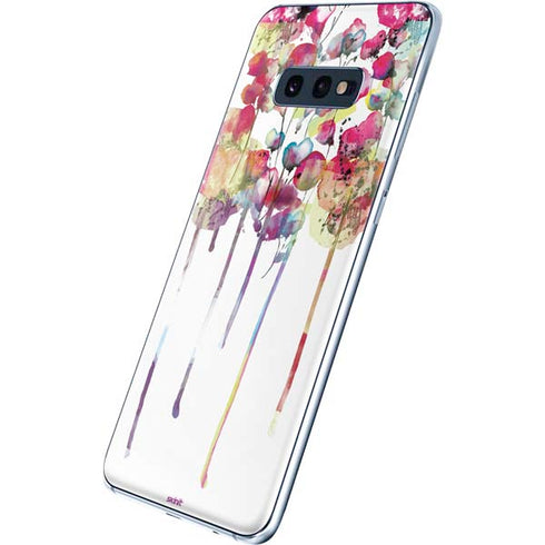 Painted Flowers Galaxy S10e Skin