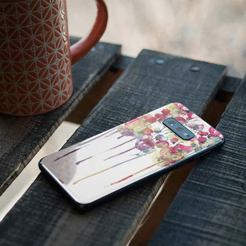 Painted Flowers Galaxy S10e Skin