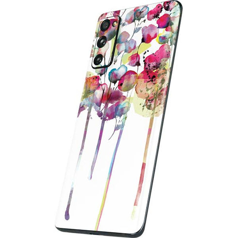 Painted Flowers Galaxy S20 Fan Edition Skin