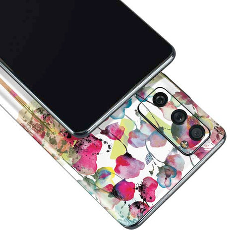 Painted Flowers Galaxy S20 Fan Edition Skin