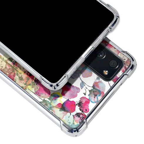 Painted Flowers Galaxy S20 FE Clear Case