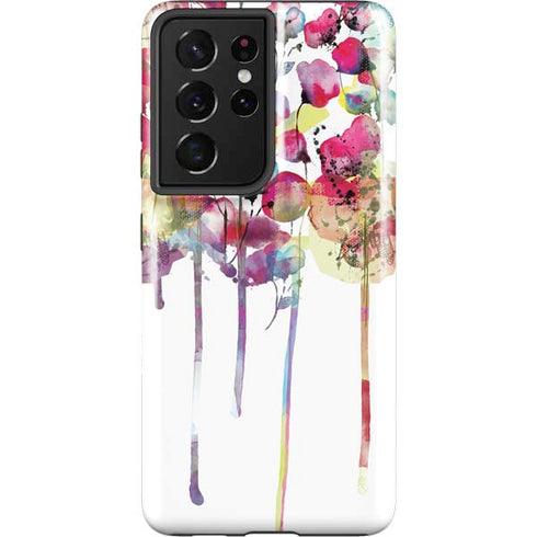 Painted Flowers Galaxy S21 Ultra 5G Pro Case