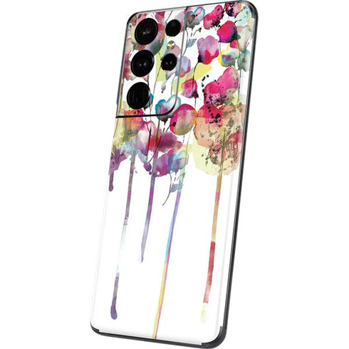 Painted Flowers Galaxy S21 Ultra 5G Skin