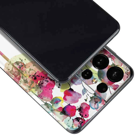 Painted Flowers Galaxy S21 Ultra 5G Skin