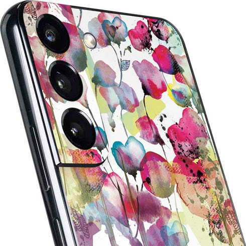Painted Flowers Galaxy S22 Plus Skin