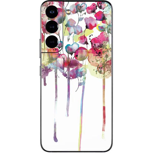 Painted Flowers Galaxy S22 Skin