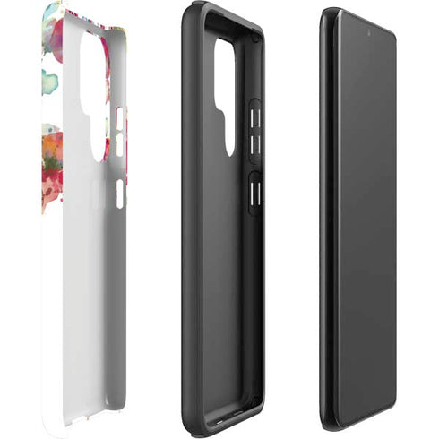 Painted Flowers Galaxy S22 Ultra Pro Case