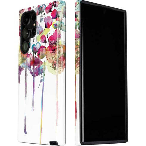 Painted Flowers Galaxy S22 Ultra Pro Case